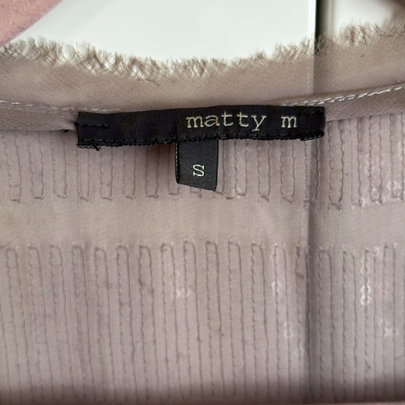 MATTY M Sequin Sleeveless V Neck Blouse, Size S - Picture 2 of 8